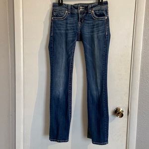 Miss Me boot cut jeans size 28 length 34.